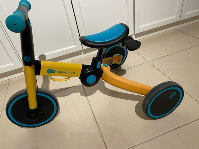 Bici Evolutiva Kinderkraft Amarillo y Azul