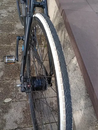 Cambio por bici eléctrica plegable.