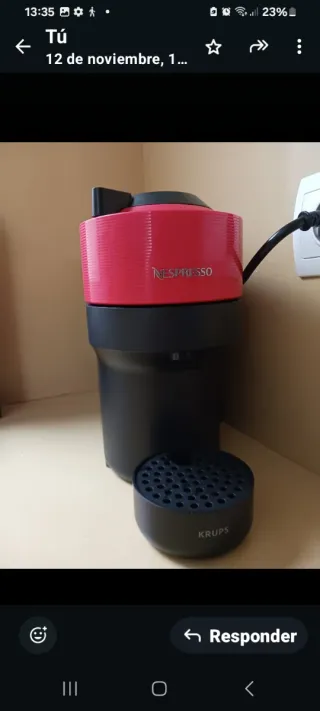 Cafetera Nespresso Krups Roja Sin Uso