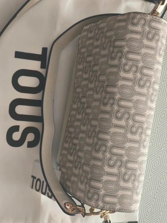 Bolso bandolera Tous mediano beige