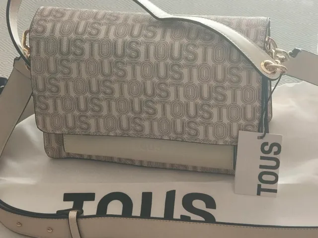Bolso bandolera Tous mediano beige
