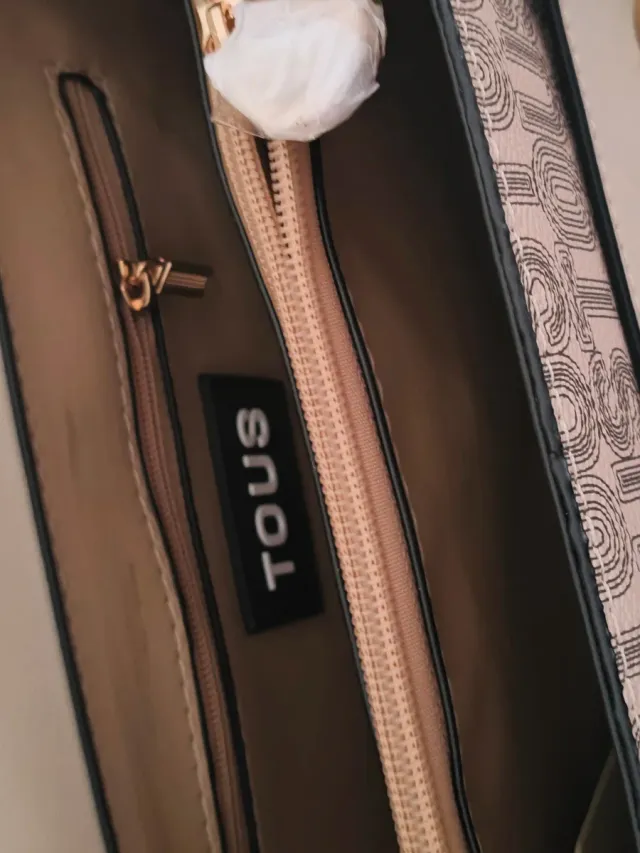 Bolso bandolera Tous mediano beige