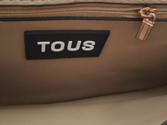 Bolso bandolera Tous mediano beige