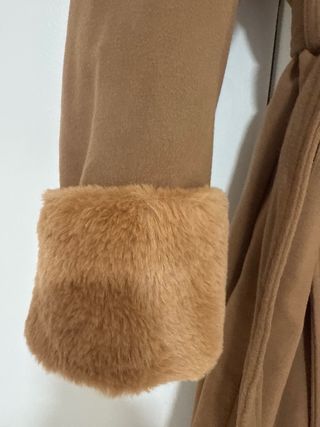 Abrigo largo paño y pelito