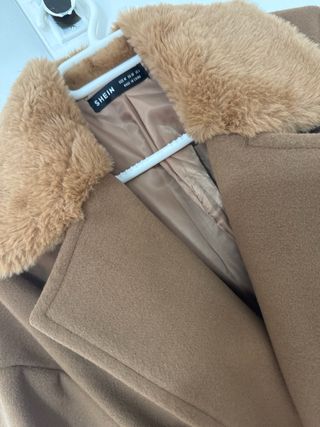 Abrigo largo paño y pelito