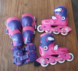 Patines Oxelo Talla 28-30 y protecciones