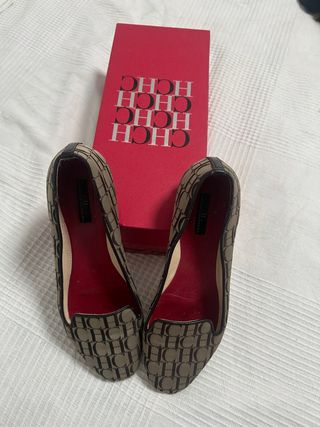 Manoletinas CH Beige y Marrón