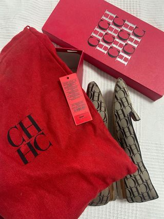 Manoletinas CH Beige y Marrón