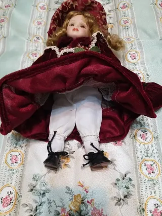 Set di 3 bambole in porcellana vintage