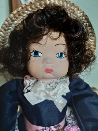 Set di 3 bambole in porcellana vintage