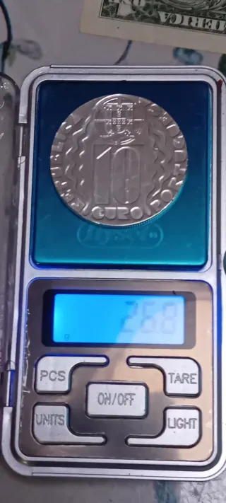 Moneda 10 Euros Portugal Plata 900