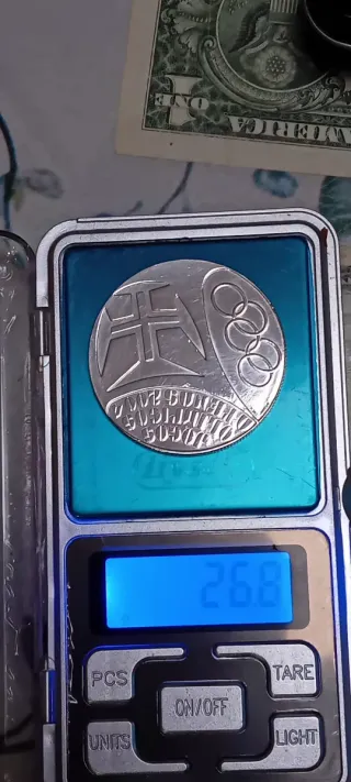 Moneda 10 Euros Portugal Plata 900