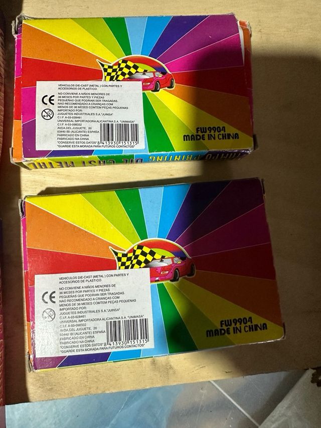 Lotto 4 Scatole Giocattoli Fast Wheels e Supreme