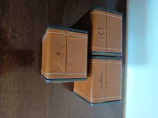 Scatole porta orologi vintage Omega, Longines, Zen