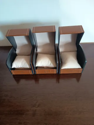 Scatole porta orologi vintage Omega, Longines, Zen