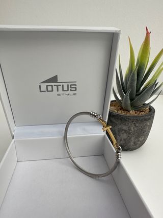 Pulsera Lotus Style Acero Dorado y Plateado