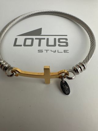 Pulsera Lotus Style Acero Dorado y Plateado