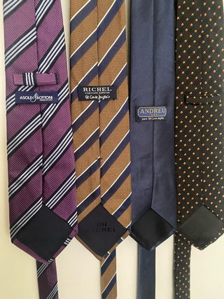 Lote 4 Corbatas Hombre Andreu, Richel, Asole Botto