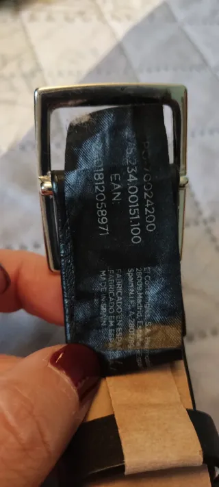 Cinturón de piel Latouche