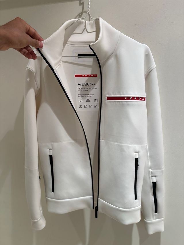 Chaqueta Prada Talla M Blanca