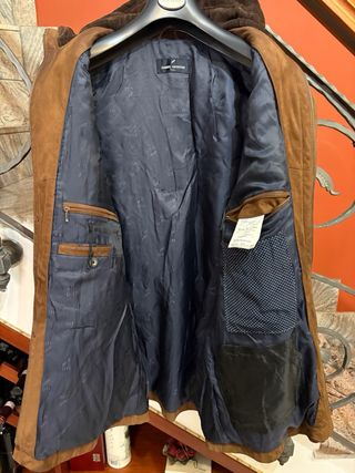 Giubbino pelle vintage anni 90 marrone