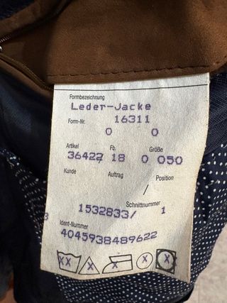 Giubbino pelle vintage anni 90 marrone