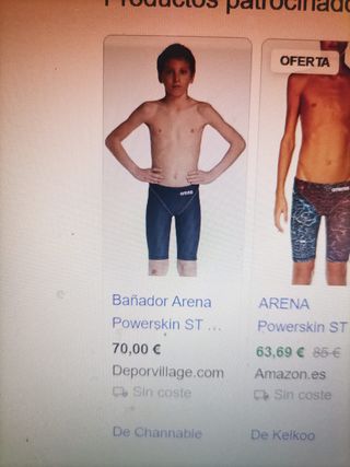 Bañador Arena Natación Fastskin