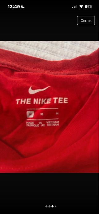 Camiseta Nike Roja Talla M