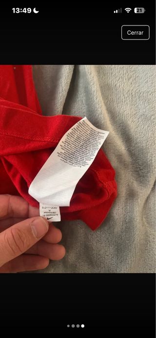 Camiseta Nike Roja Talla M