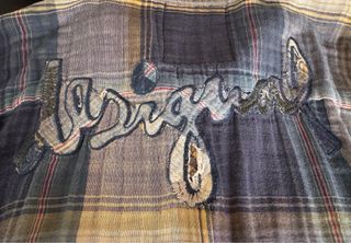 Camisa Desigual cuadros beige y azul