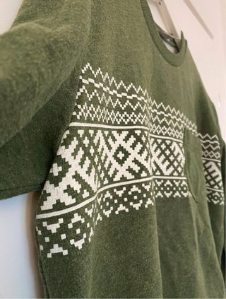 Vintage Carhartt Felpa Verde con Tasca