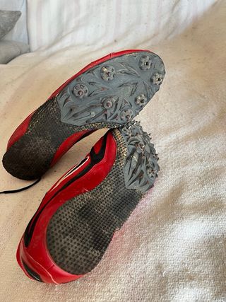 Zapatillas Atletismo Nike Pista Rojas Negras