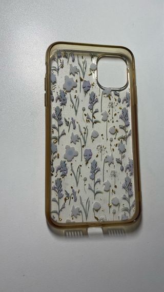 Funda iPhone 11 Flores Transparente
