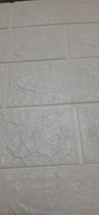 10 Láminas Adhesivas 3D Ladrillo Blanco 77x70cm