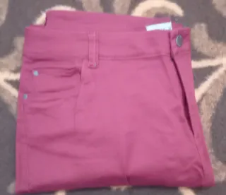 Pantalón mujer talla 44 granate