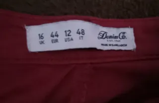 Pantalón mujer talla 44 granate