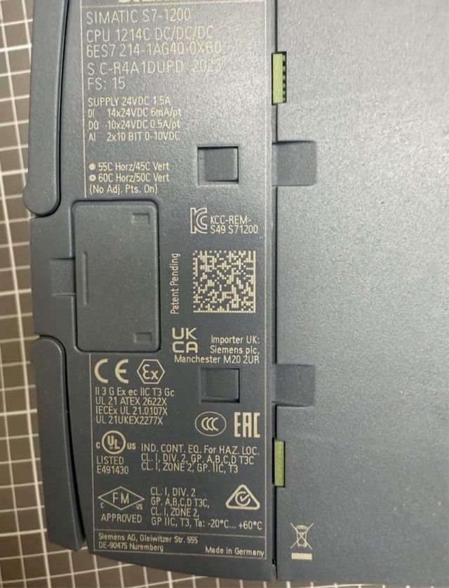 Siemens S7-1200 CPU 1214C Modulo PLC