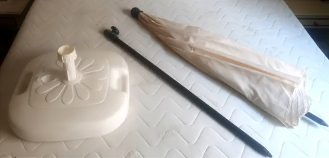 Ombrellone gigante formato famiglia tela con base