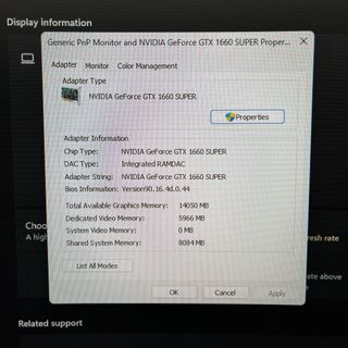 PC Lenovo GTX 1660 Super