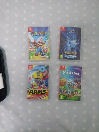 Pack 4 Juegos Nintendo Switch: Mario, Pokémon, ARM