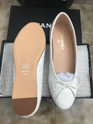 Bailarinas Chanel Blancas