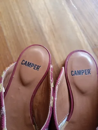 Sabot Camper ricamati bordeaux