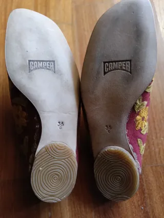 Sabot Camper ricamati bordeaux