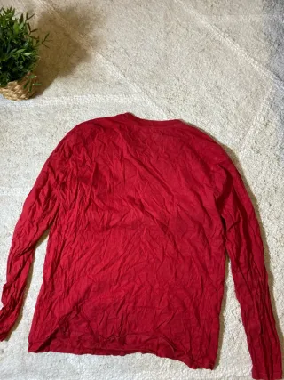 Camiseta NBA Chicago Bulls Roja Manga Larga