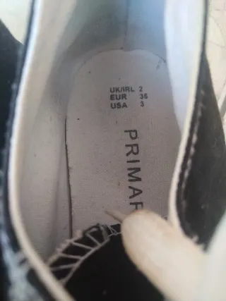 Zapatillas Primark Negras Talla 35