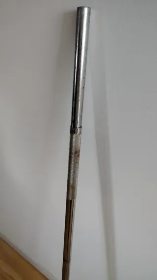 Barra de pesas cromada