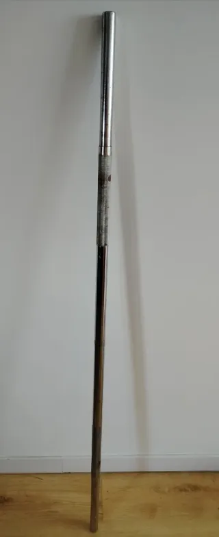 Barra de pesas cromada