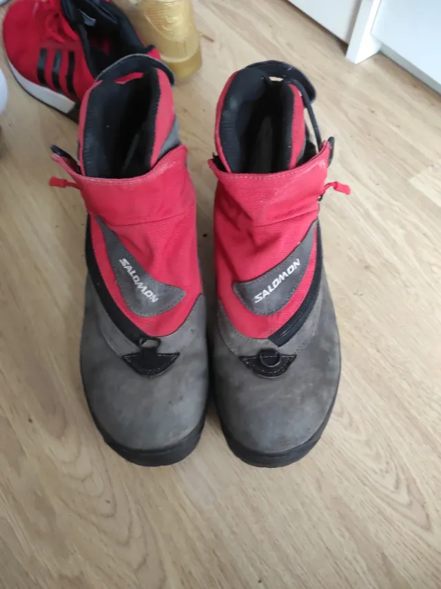 Botas Salomon Adventure Gris/Rojo