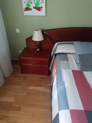 Cabecero 135cm, 2 Mesillas y Zapatero