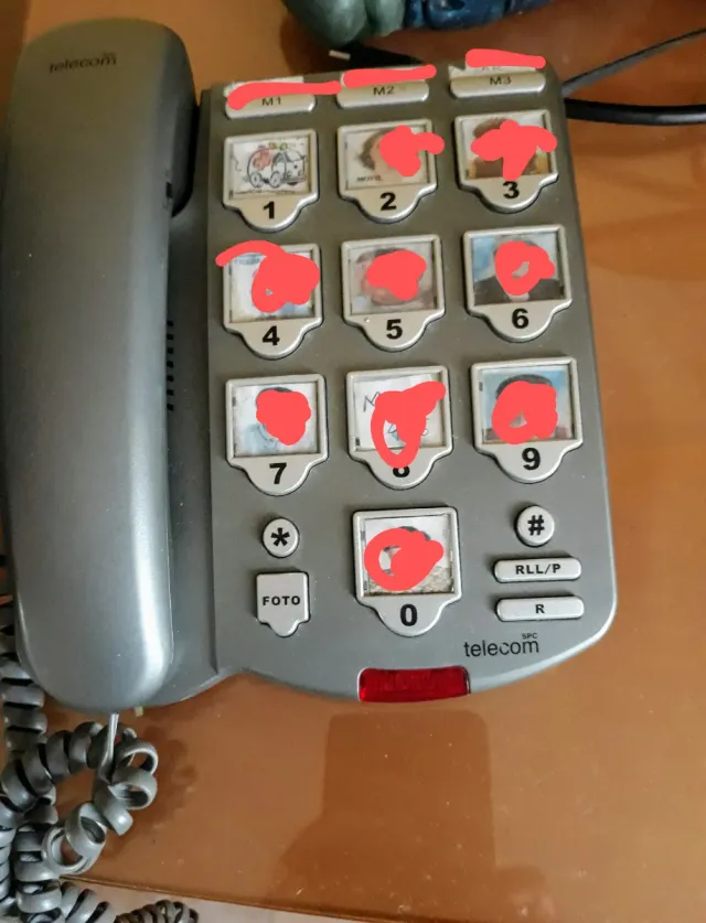 Telefono SPC Telecom con foto